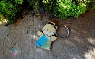 Aniołek w niebieskiej sukience