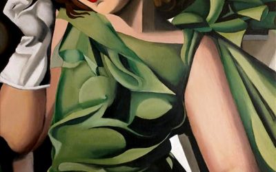 Tamara de lempicka Young lady with gloves replika